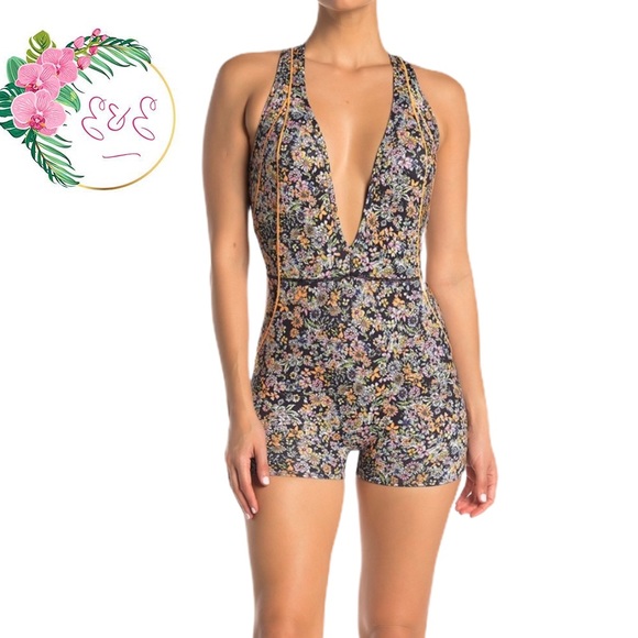 Free People Pants - 🌸NWT FP MOVEMENT eden floral performance bodysuit